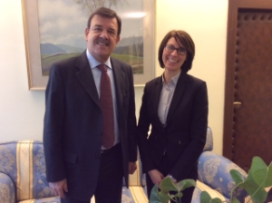 La Presidente Chiara Avanzo e il Commissario Francesco Squarcina